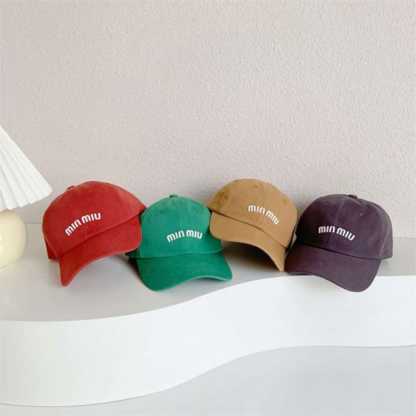 Chao Han Girls Letter Pressure Blueball Baseball Casual Versatile Cotton Lavato Coppia Duck Lingua Hat's Style's Style