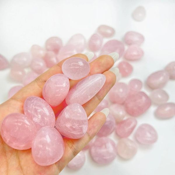 Diamantes soltos 1 lb em torno de 27pcs Rose Quartz Natural Tumbled Stone (qualidade de qualidade premium ''