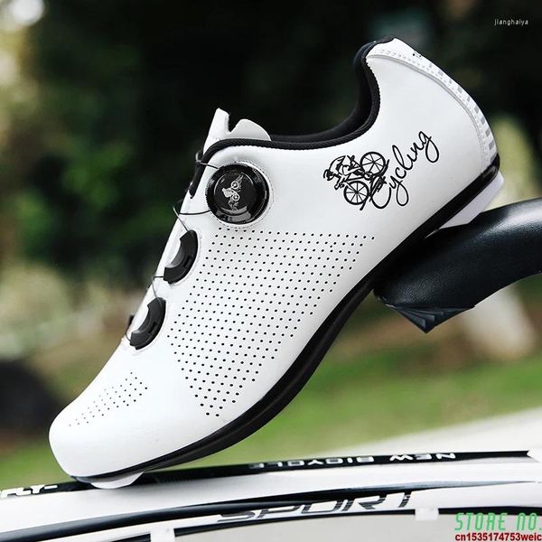 Sapatos de ciclismo Men Triathlon Road Compatible Mountain Bike Women Women Spd-Sl Lock Cleats