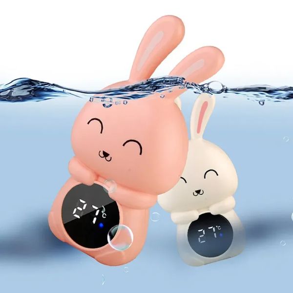 Produktbadetemperaturmesser schwimmend digitales Wasser Baby Badetemperatur Messgerät LED -Anzeige Temperatur Tester Sicherheits -Cartoon