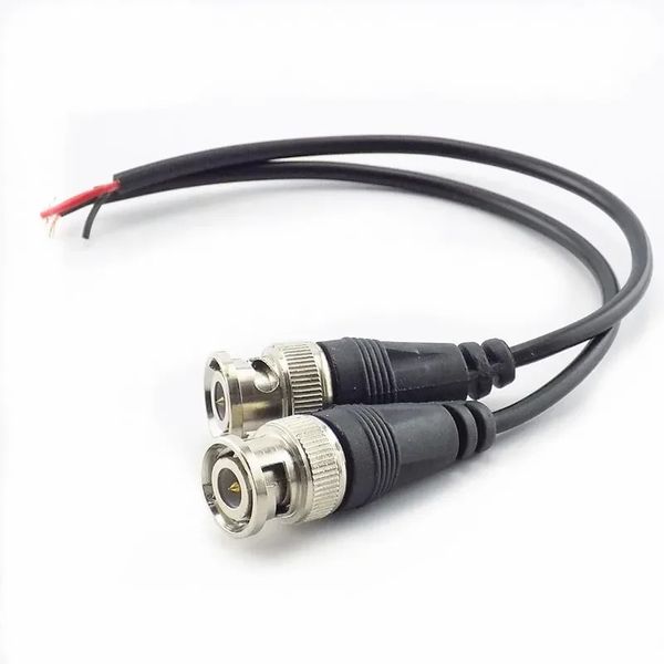 2024 1PC BNC -разъемы мужского разъема к женскому адаптеру DC Power Cogtail Cable Line Bnc Connectors Wire для системы безопасности камеры видеонаблюдения.