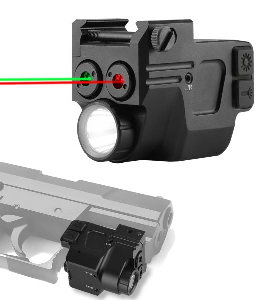 Lichter rot dotgreen Laserstrahl 600 Lumen Taktische Taschenlampe Kombination mit für Waffenpistolen Strobesteady Taschenlampe für Picatinny Rail