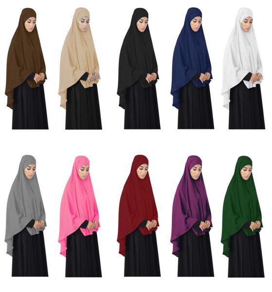 Vestuário de oração muçulmana de abaya hijab grande khimar shawl headwrap helwrap veado amira niquabs ninja hajj árabe ramadã islâmico1766246