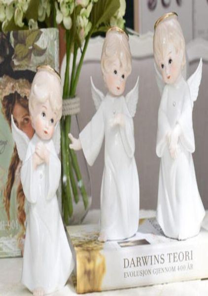 Europäische Keramikfiguren kleine Engel Weinschränke Veranda Dekorationen Hauszubehör kreative Hochzeitsgeschenke5811132