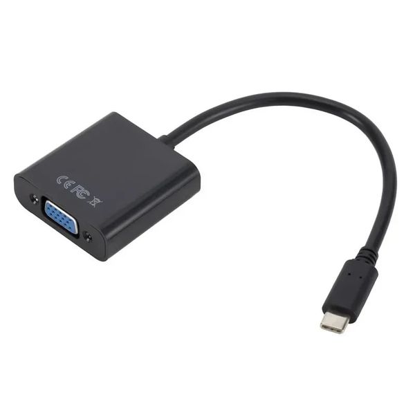 Tipo C para fêmea Adaptador VGA Cabo USBC USB 3.1 para adaptador VGA para MacBook de 12 polegadas Chromebook Pixel Lumia 950xl Hot Sales