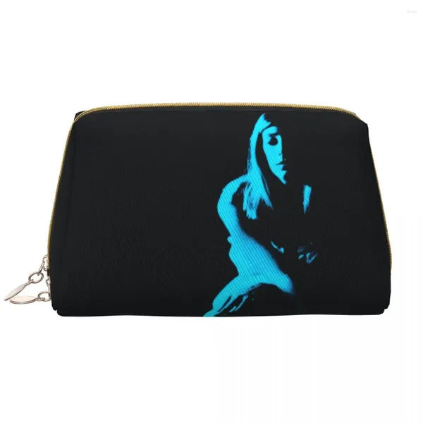 Bolsas de armazenamento Saco de cosméticos de viagem de TV personalizada para mulheres Exits Francês Organizador de maquiagem de higiene pessoal Organizador de maquiagem Lady Beauty Dopp Kit