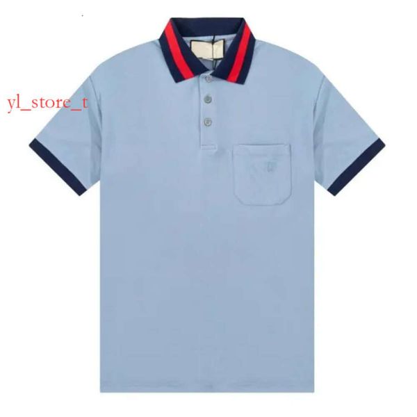 Erkek Tasarımcı Gömlek Polo Gömlek Yüksek Kaliteli Moda Marka Kısa Kollu Erkek Giyim Sıradan Polo T-Shirt İnce Fit Tasarımcı Büyük Boy Tişörtleri 3924