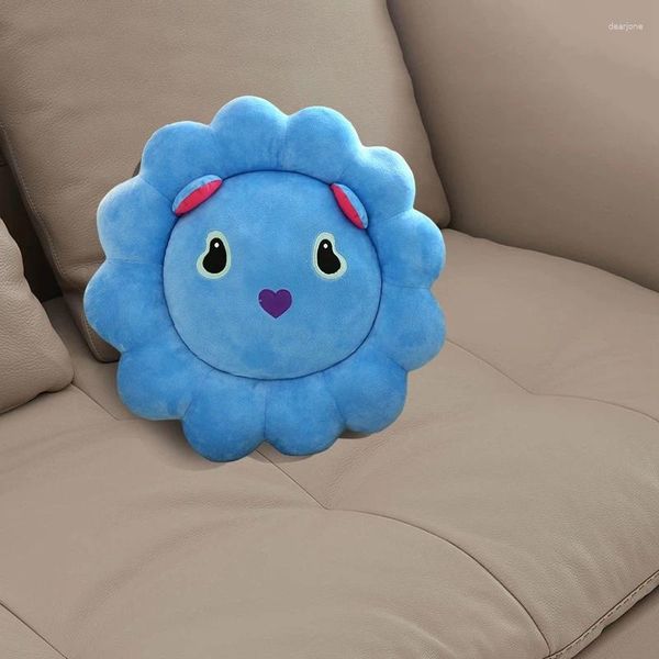 Piano de travesseiro Plush Plush Floor fofo em forma de flor para escritório e decoração de casa