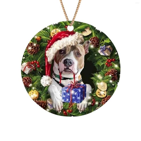 Weihnachtsdekoration 1PCS Personalisierte Baum Ornament Custom Dog Pet Memorial PO Porträt Anhänger