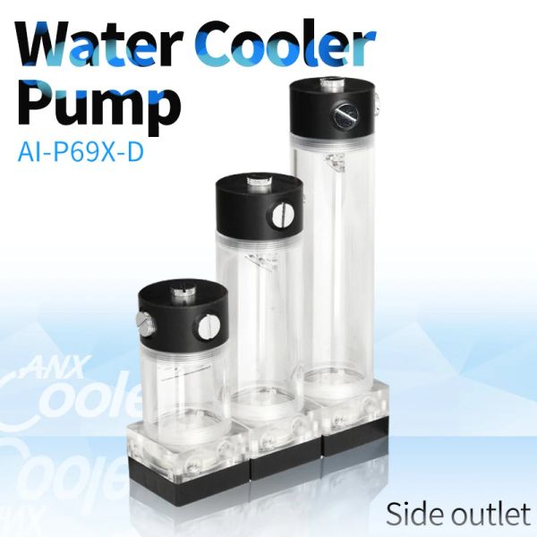 Pompe Syscooling P69XD Acqua di raffreddamento ad acqua Ingregatura laterale con serbatoio d'acqua Pompa PWM tranquilla per il raffreddamento ad acqua per PC