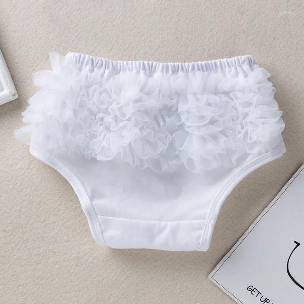 Шорты 0-2Y Baby Cotton Bloomers Ruffled Panties Girls милые подгузники Coves Mabant Toddle Tutu Short PP Solid Reborn