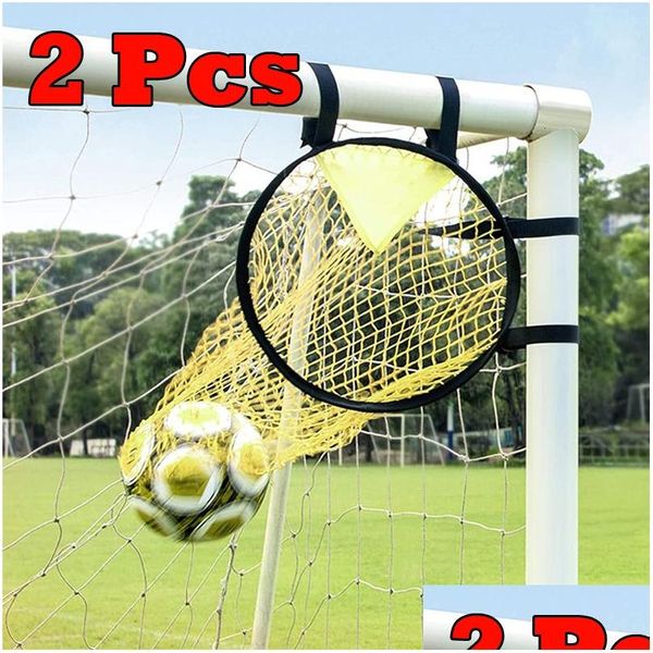 Balls 2pc Soccer Training Shooting Equipment Net Equipment Gol di calcio Gol di calcio giovanile Top 230705 Drop Delivery Sports Outdoors al DHNCQ