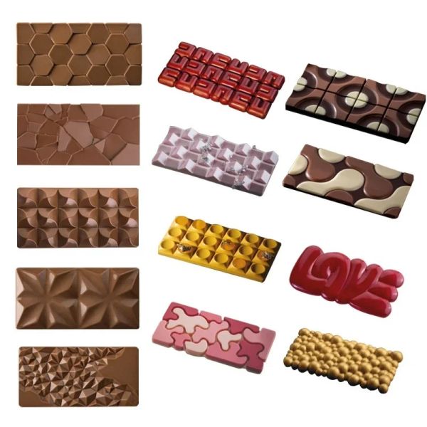 Stampi nuovo silicone stampo al cioccolato a più forme quadrate stampo torta gelatina caramella 3d accessori cucine fai -da -te strumenti da forno riutilizzabili