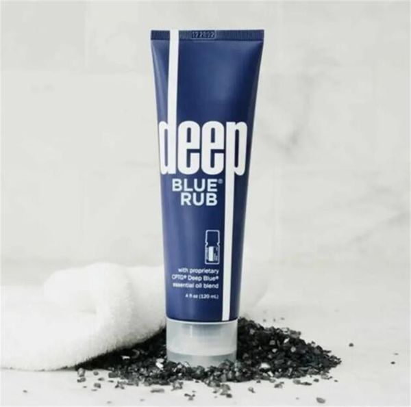 Creme tópico de Rub de Blue Deep com óleos essenciais 120ml loções de fundação Primador de cuidados com a pele do corpo cuidar rápido entrega rápida