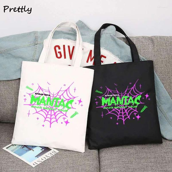 SAGGI SHOPING I CUORE BAMBINI STARIO MANIAC KPOP CANVAS BAGNO CORSO CORSO COREAN MASHIO PER DONNA TOTEBAG JUJE STUDENTE STUDENTE