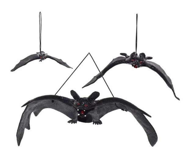 Хэллоуин -симуляция летучих мышей Трюки Игрушка подвесная подвеска вампира Страшная летучая мышь апрель Fool039s День Хэллоуин.