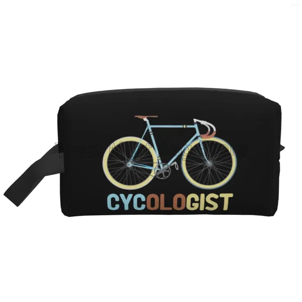 Sacchetti cosmetici cycologology make up borse organizer borse divertenti in bicicletta per biciclette amante da viaggio portatile da bagno per allenamento
