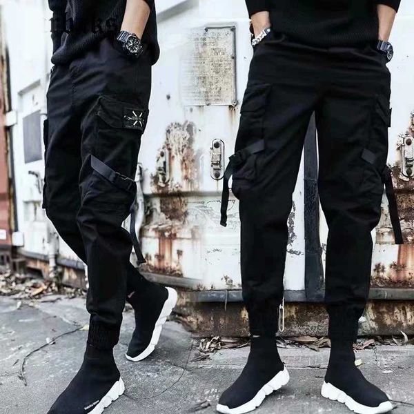 Pantaloni da uomo pantaloni stretti estivi versioni coreane alla moda e slim adatto agli arlanni piccoli piedi di moda versatile marchio di moda sport di pantaloni casual2404