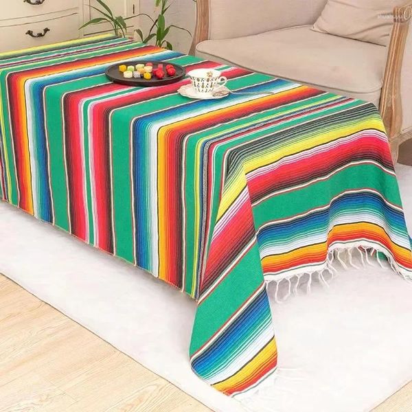 Столовая ткань запас мексиканский стиль одеяла вечеринка скатерть тено