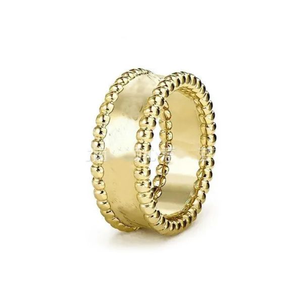 Anelli di trifoglio di alta qualità Designer di anelli dolci per donna Mens Fashion Diamond Anello nuziale Gioielli di lusso in oro rosa in oro rosa per regalo di compleanno