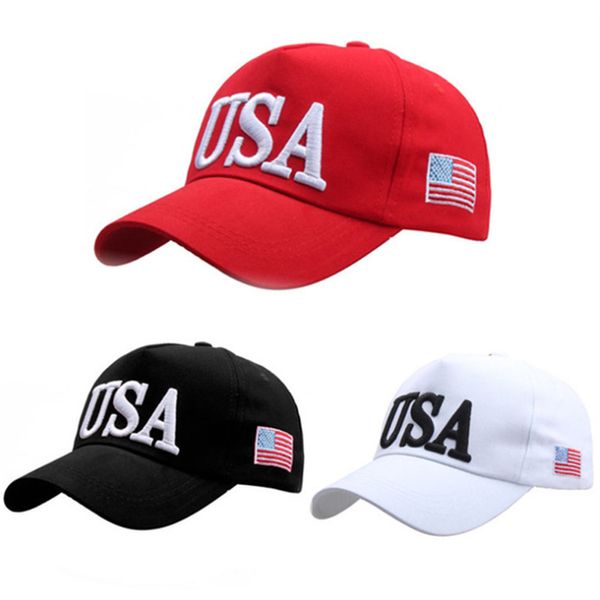 Novo Keep America Great Hat Hat Donald Trump Hats Maga Trump Suporte Baseball Caps Sports Baseball Caps Red 50pcs grátis Shippppp