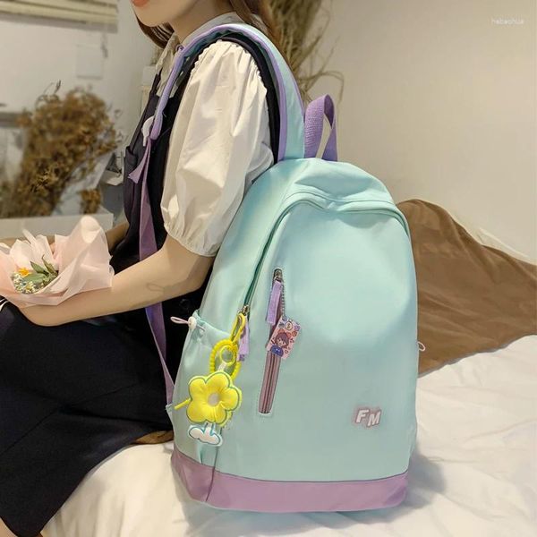 Studente di moda zaino per il liceo mochila carina impermeabile per adolescenti ragazze bookbag kawaii black schoolbag women