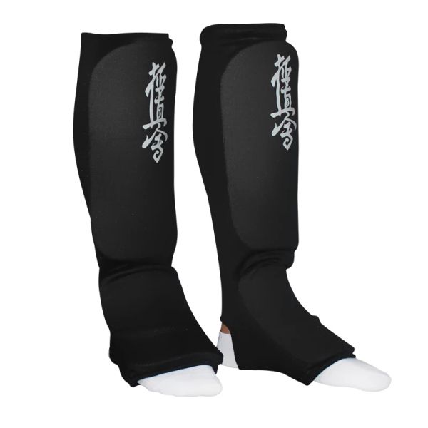 Produkte Kyokushin Knie wärmer Taekwondo Shin Guard Boxhandschuhe Schaftfußschutz Männer Sport Socken Erwachsene Kinder Kampfkunstausrüstung