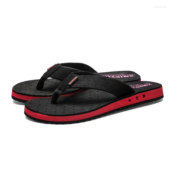 Slippers Summer Men's Co e Breathle Flip Flip Fora de sandálias não deslizantes Massage