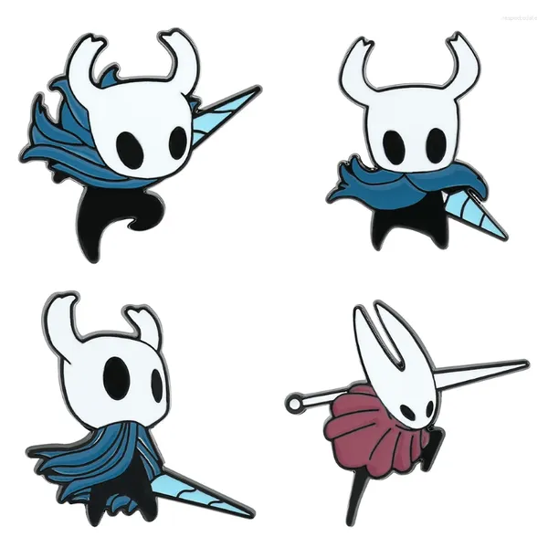 Spille di spille Hollow Knight smalto per spilli gravi badge di gioielli con spilla metallica per i regali degli accessori per zaino