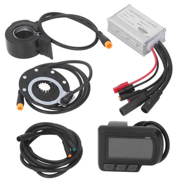 Accessori Bike Bike Batteria al litio Modificato Modificato Kit kit impermeabile con controller 15/22A e display EN06 per motore da 250w350W 500W