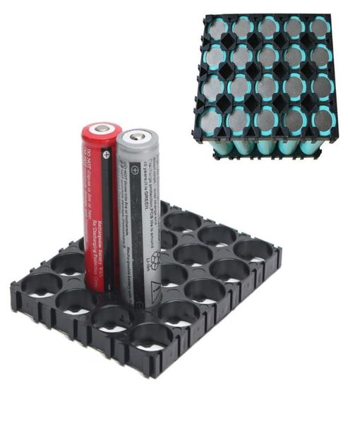 Bolsas de armazenamento 1020304050pcs 4x5 Cell 18650 Batterias Spacer Setors Radiando Bracket Plástico Plástico Store de conveniência Dedicated6359085