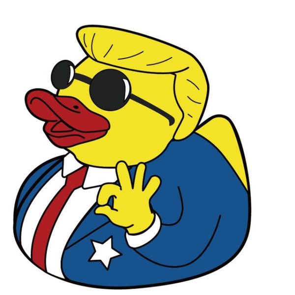 Trump Spettaio Trump Duck Brocche in lega Metal Trump Make America Great Pin Badge è BADGE NUTS