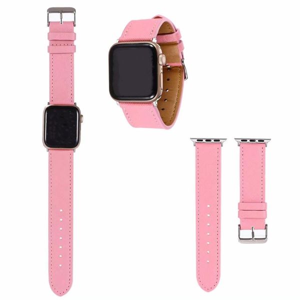 Fashion Designer Leather Watchband für iWatch 8 7 6 5 4 3 Se 38mm 40 mm 41 mm Ersetzen Sie Armband 42 mm 44 mm 45 mm 49 mm für Apple Watch Band Armband