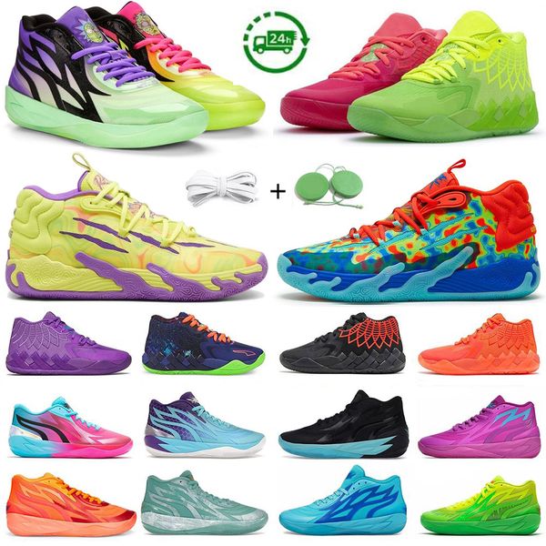 2024 1.0 2,0 3.0 Männer Basketballschuhe Designer Sneaker Rick und Morty Spark Gift Schillern flüsterns Flüstern Blaues Bienenstock Mehrfarbener Feuer Rot-Weiß-Mann Trainer Sport Sneaker