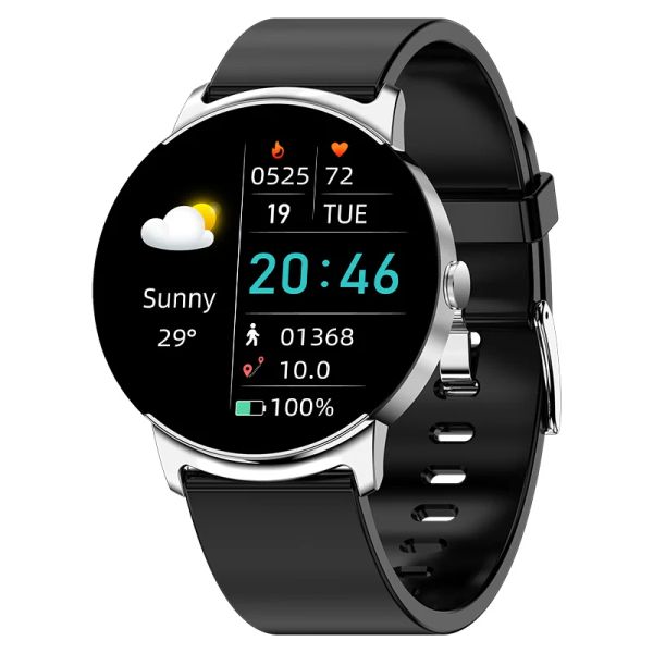 Relógios relógios inteligentes ks02 homens mulheres moda esporte smartwrist nfc music 1.32 polegh freqüência cardíaca oxigênio smartwatch para android iOS