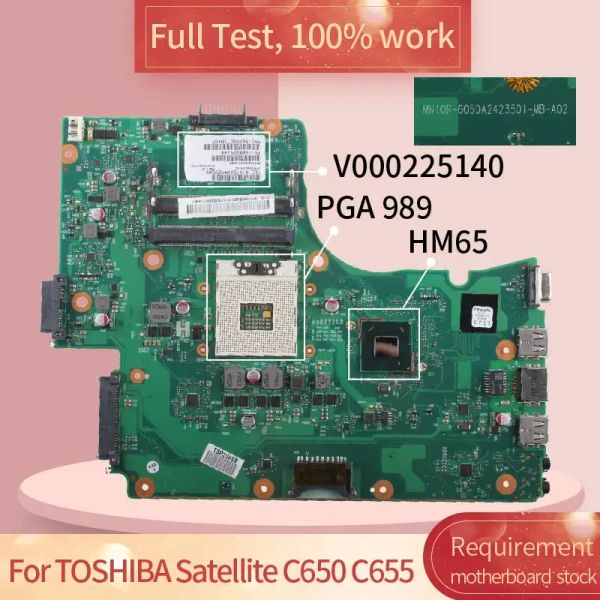 Rams для спутника Toshiba C650 C655 6050A2423501MBA02 V000225140 HM65 PGA 989 Материнская книжка Материнская плата