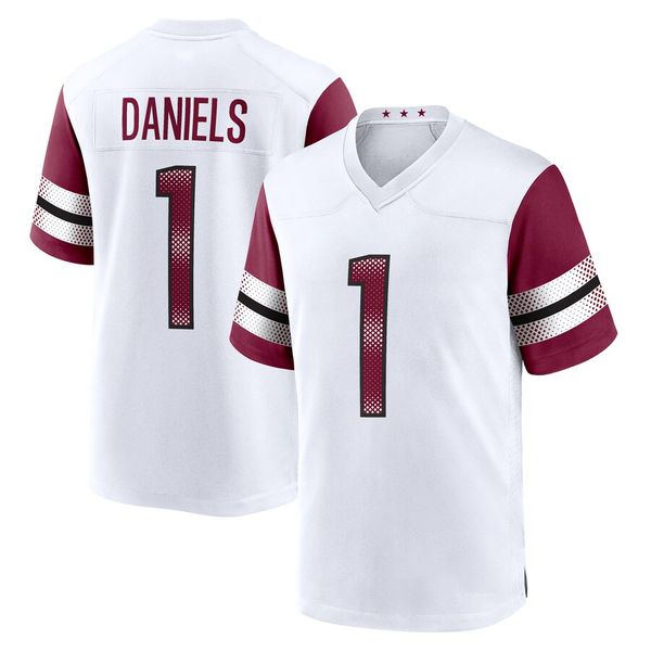 2024 Entwurf 1 Jayden Daniels Custom Männer Frauen Jugendfußballtrikot S-3xl