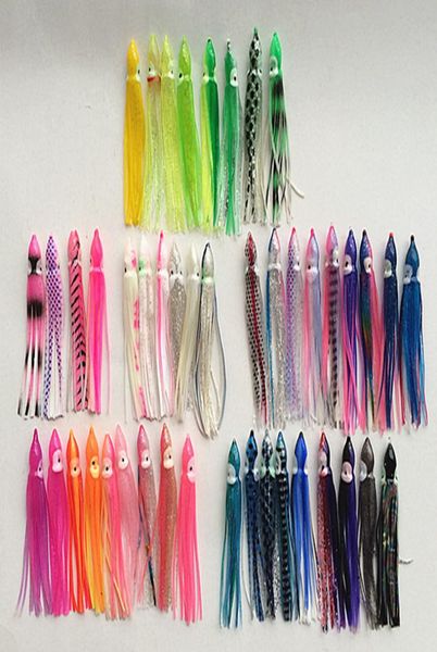 45 polegadas barato com olhos Octopus Fishing Lure Soft Baits Game Fishing Lures de pesca Tackle Color Mixed6434925