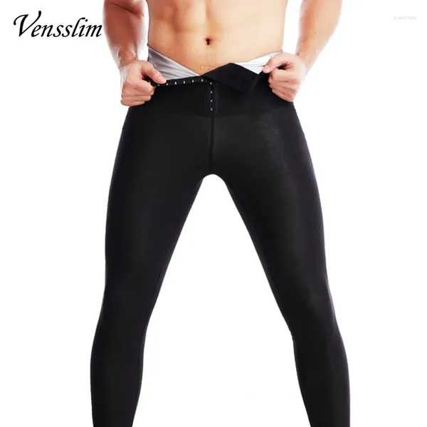 Cody's Body Shapers Uomini Accendi pantaloni della tuta sauna thermo pantaloncini a compressione ad alta vita allenatore shaper sports weight perdita di peso shapewear