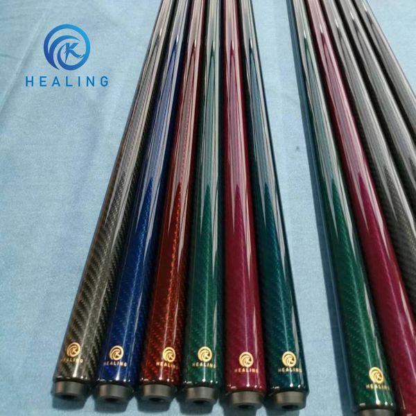 OEM colorato 3K Billiard Cues Segnante Pool Albero in fibra di carbonio 1/2 Split Carbon Fiberglass Fibrass Fiberglass Pols Game Play Cue Break Cue 240415