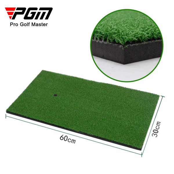 AIDS PGM Golfmatte Outdoor Sport Golf Training Rasenmatte Indoor Büro tragbar mit Gummi -T -Shirt -Sitz Realistischer Rasen Putter Matte DJD003