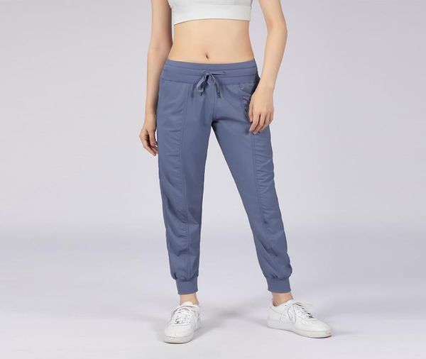 Women Yoga Studio Hosen Damen schnell trockener Draw String Laufsporthosen Loose Dance Studio Jogger Girls Yoga Pants Gym Fitne8315081