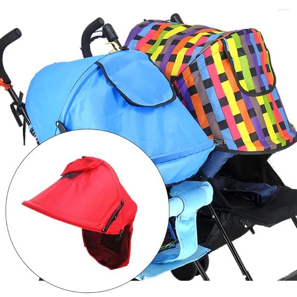 Aufbewahrungstaschen Baby Kinderwagen Sonnenschutz Polyester Baldachin Warmschutz Klammern Abdeckung