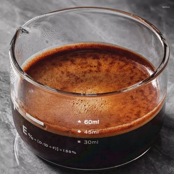 Messwerkzeuge Sternregens Tasse Espresso -Glasunze mit abgestuften 100 -ml -Küche Gadgets