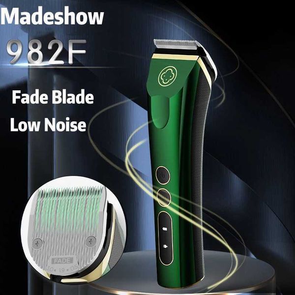 Волосные волосы Mens Hair Clipper Madeshow 982F Fading Blade Беспроводная беспроводная беспроводная Q240427