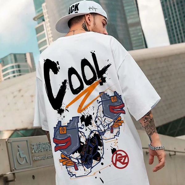 Summer Mens Tshirts 2023 Cool Funny Graphic Print Shert Letter Retro Design Streetwear Short Sleeve Top Y2K Roupas 240417