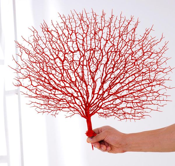 45 cm de ramo artificial de coral branco decorações de casamento em casa ramificações artificiais de coral de pavão plástico ramil6930113