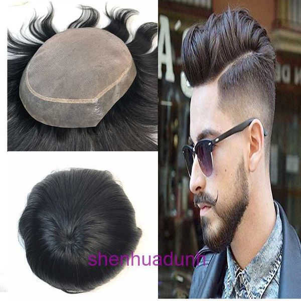 Mens Wig Coreano Mono 3# Mesh Exportação fina respirável