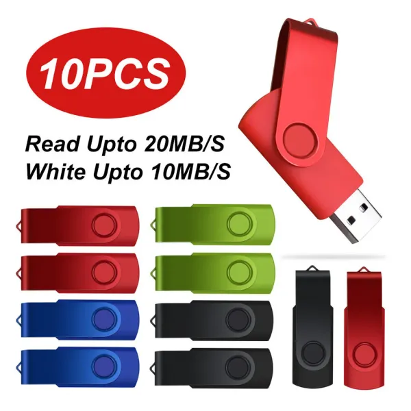 Drive 10pcs/Lot USB -флеш -привод Pen Drive 1 ГБ 2 ГБ 4 ГБ 8 ГБ 16 ГБ Pendrive 32GB 64GB 128 ГБ USB -диск для флеш -диск для Android Micro/PC