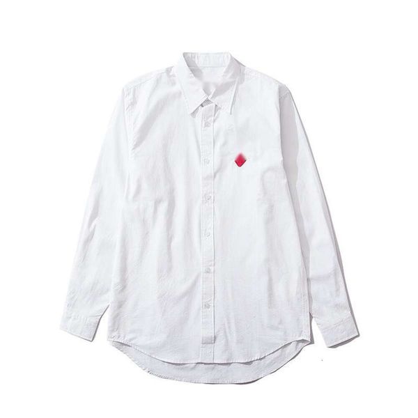 Shirt Play Women Designer Top -Qualität Luxus -Mode -Blusen Hemden Herren lässig weiße Krawatte Solid Farbe Love Stickerei Drei Standard -Langarm -Lappel -Hemd Hemd